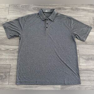 NIKE GOLF  Sport Mens Dri Fit Polo Shirt Sport Grey AIM Logo XL X-Large NWT NE